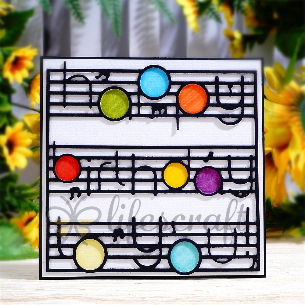 Lifescraft 'Happy Birthday to you' on the Musical Notation Metal Cutting Dies