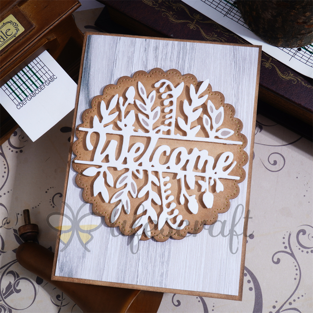 Lifescraft Plants with Welcome Word Metal Cutting Dies