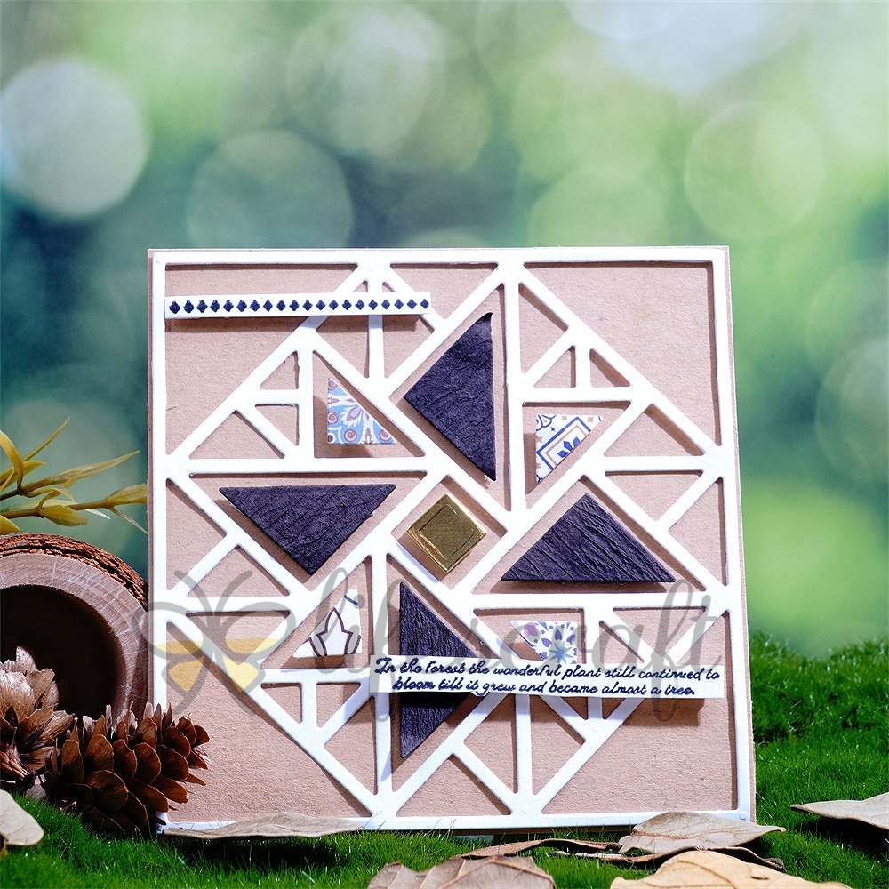 Lifescraft Triangle Windmill Background Board Metal Cutting Dies