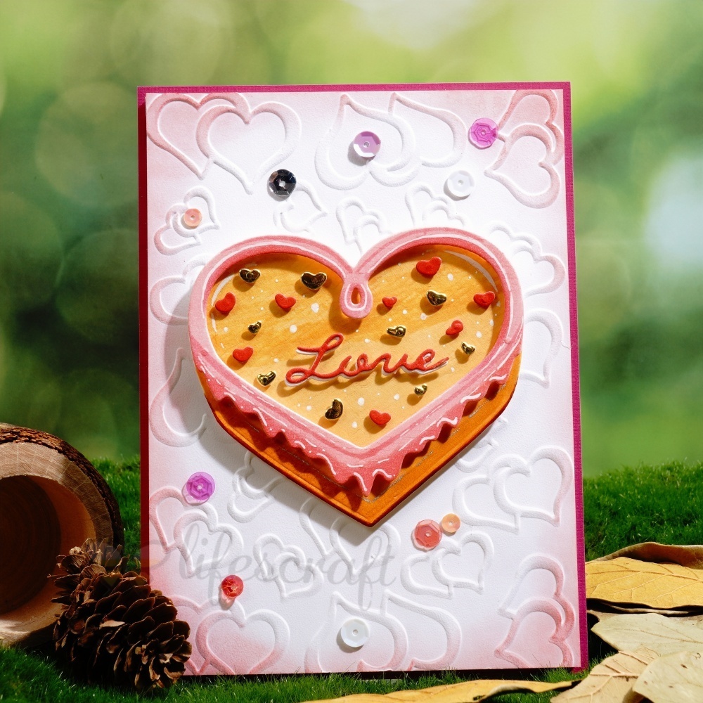 Lifescraft Heart Shaped Chocolate Box Metal Cutting Dies