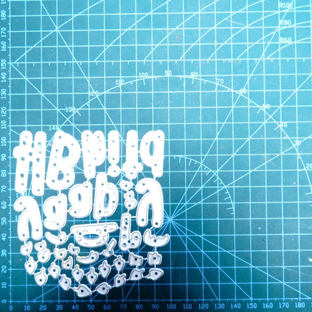 Lifescraft Happy Birthday Word Metal Cutting Dies