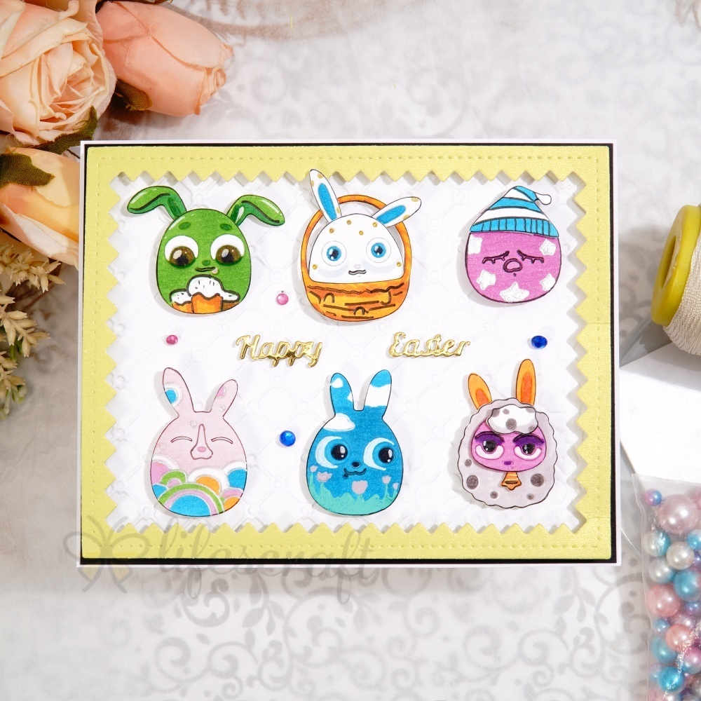 Lifescraft Easter Funny Bunny Head Metal Cutting Dies