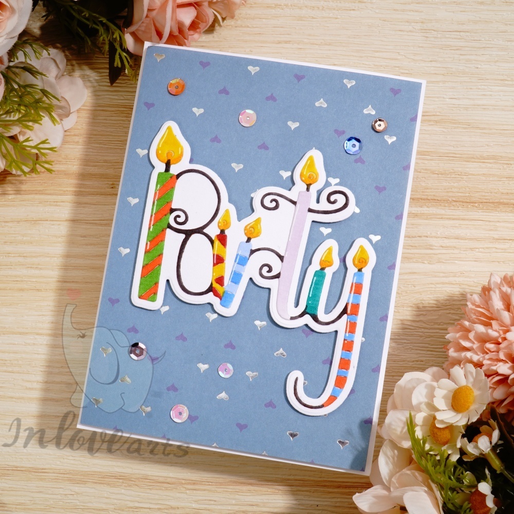 Lifescraft Birthday Candles Metal Cutting Dies