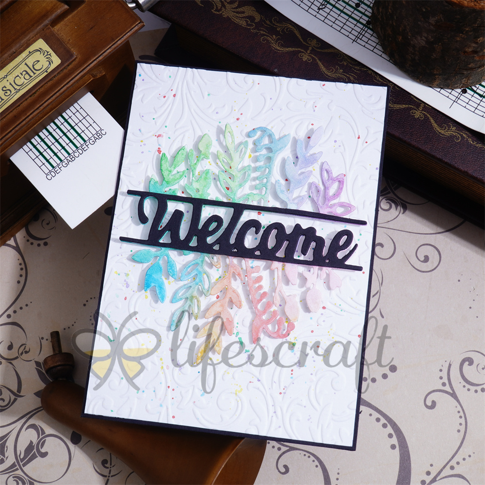 Lifescraft Plants with Welcome Word Metal Cutting Dies