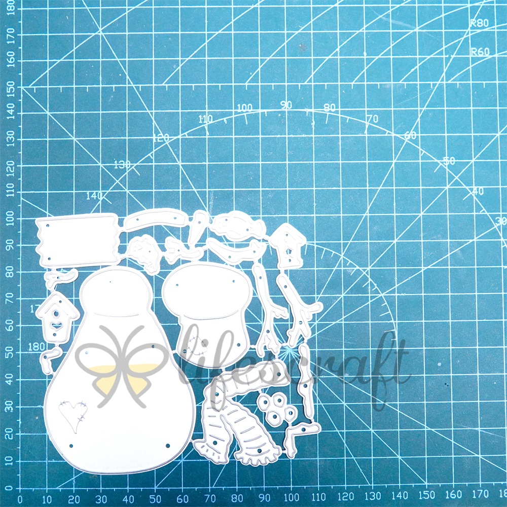 Lifescraft Snowman Says "HI" Metal Cutting Dies