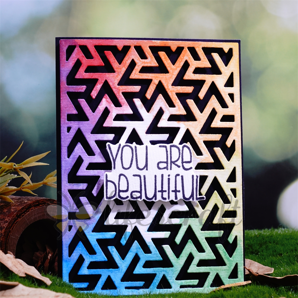 Lifescraft Spiral Pattern Background Board Metal Cutting Dies