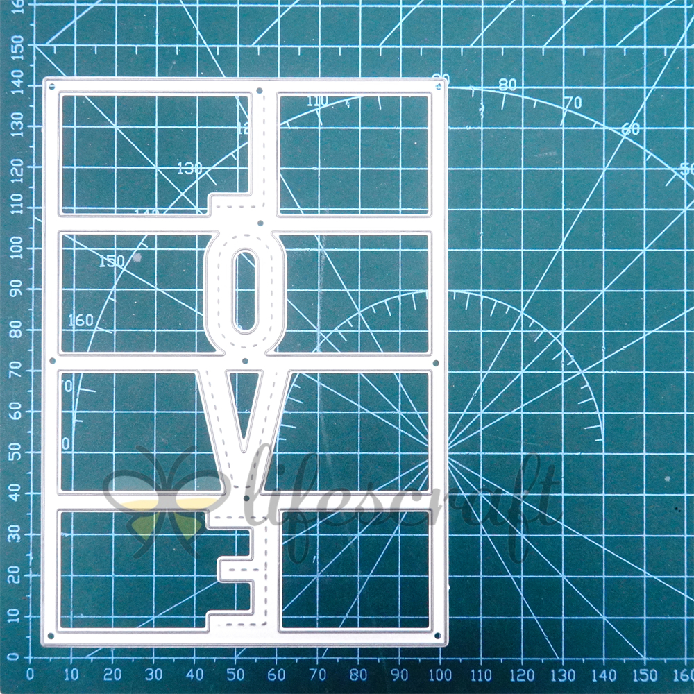 Lifescraft Love Background Board Metal Cutting Dies