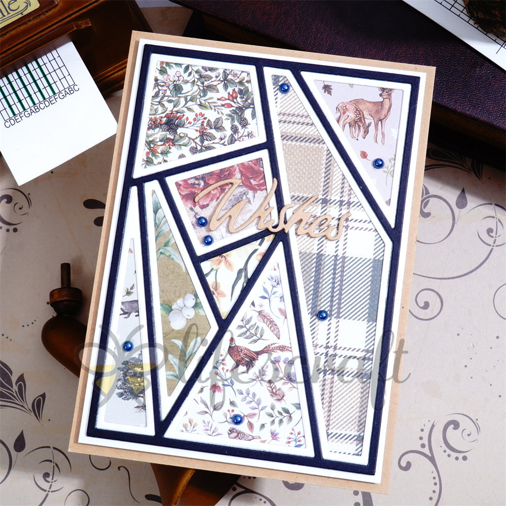 Lifescraft Irregular Shapes Background Board Metal Cutting Dies