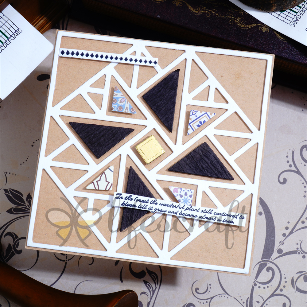 Lifescraft Triangle Windmill Background Board Metal Cutting Dies