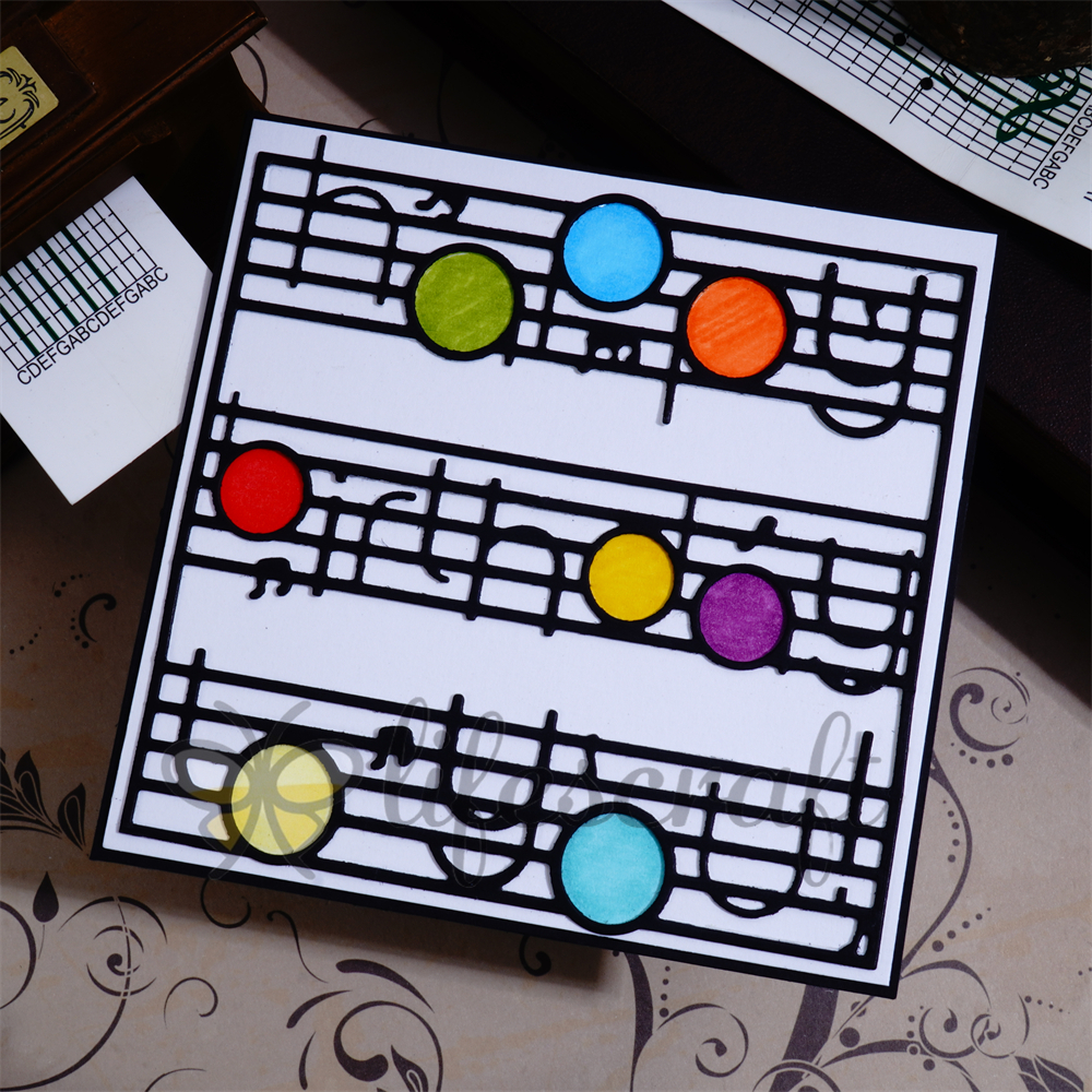 Lifescraft 'Happy Birthday to you' on the Musical Notation Metal Cutting Dies