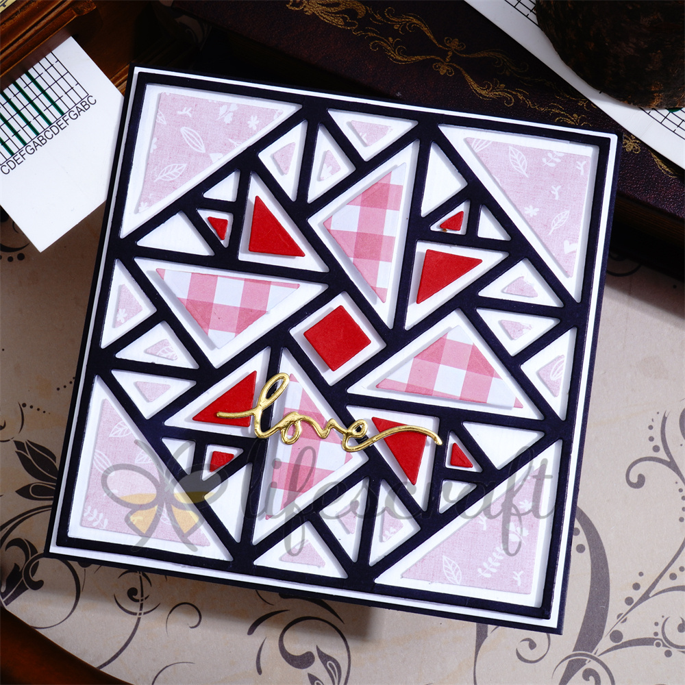 Lifescraft Triangle Windmill Background Board Metal Cutting Dies