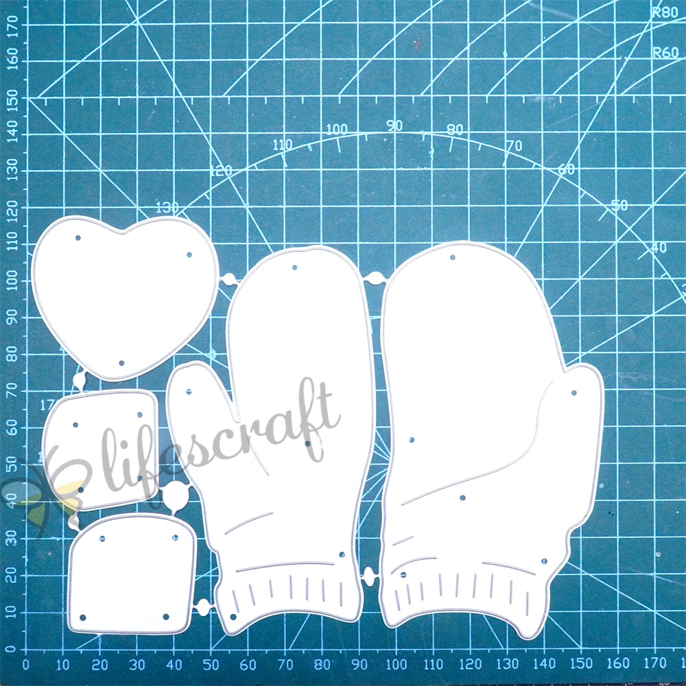 Lifescraft A Heart in the Snowman Hand Metal Cutting Dies