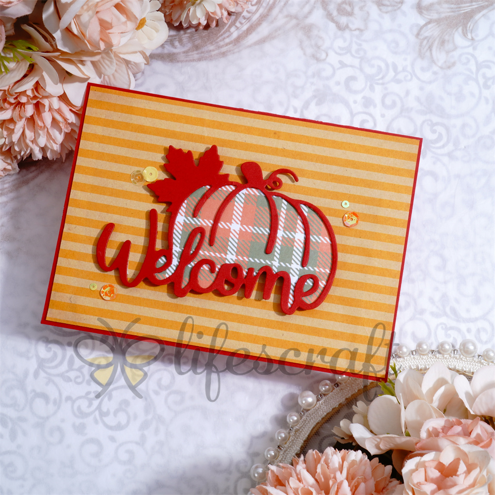 Lifescraft Welcome Pumpkin Metal Cutting Dies