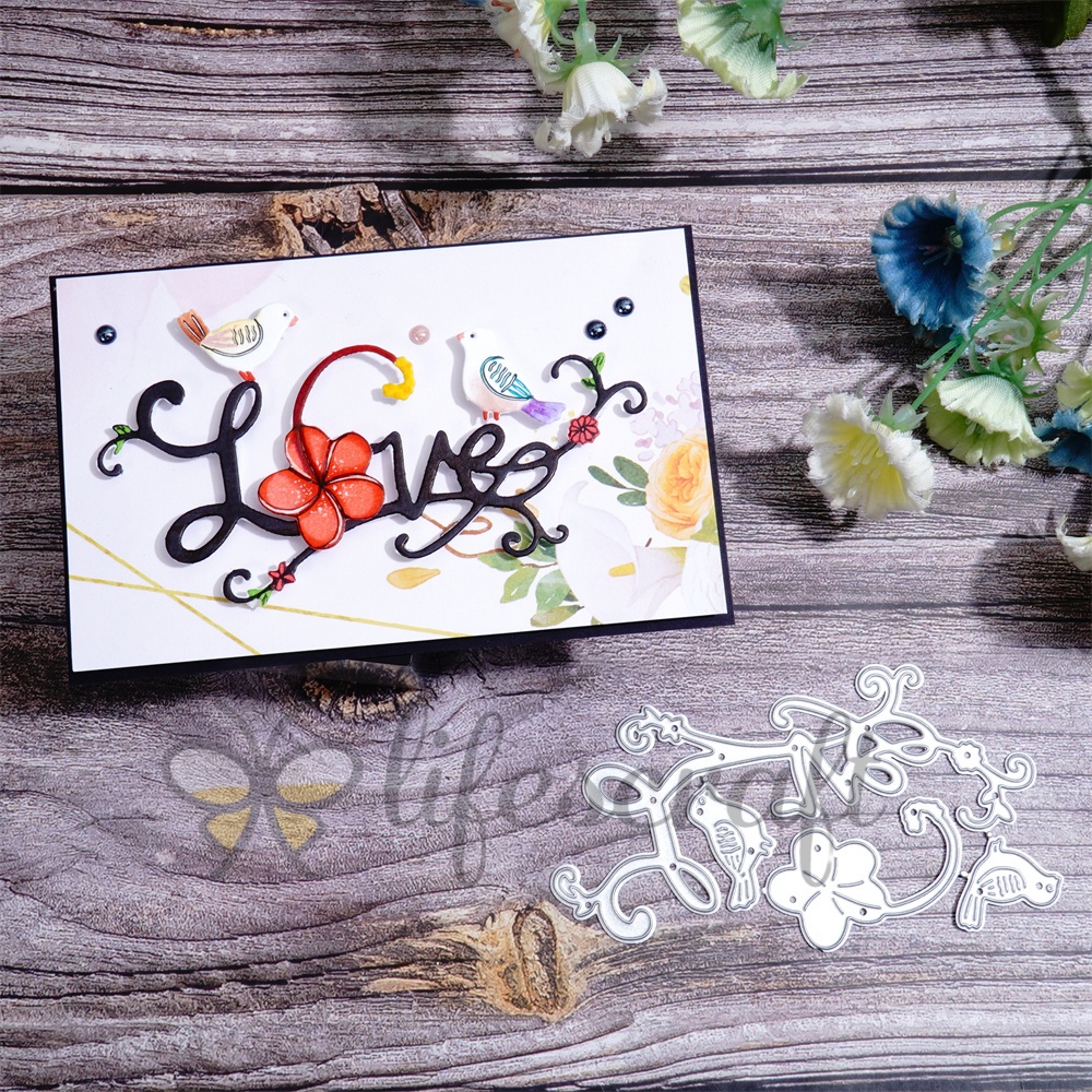 Lifescraft Birds on the Love Tree Metal Cutting Dies