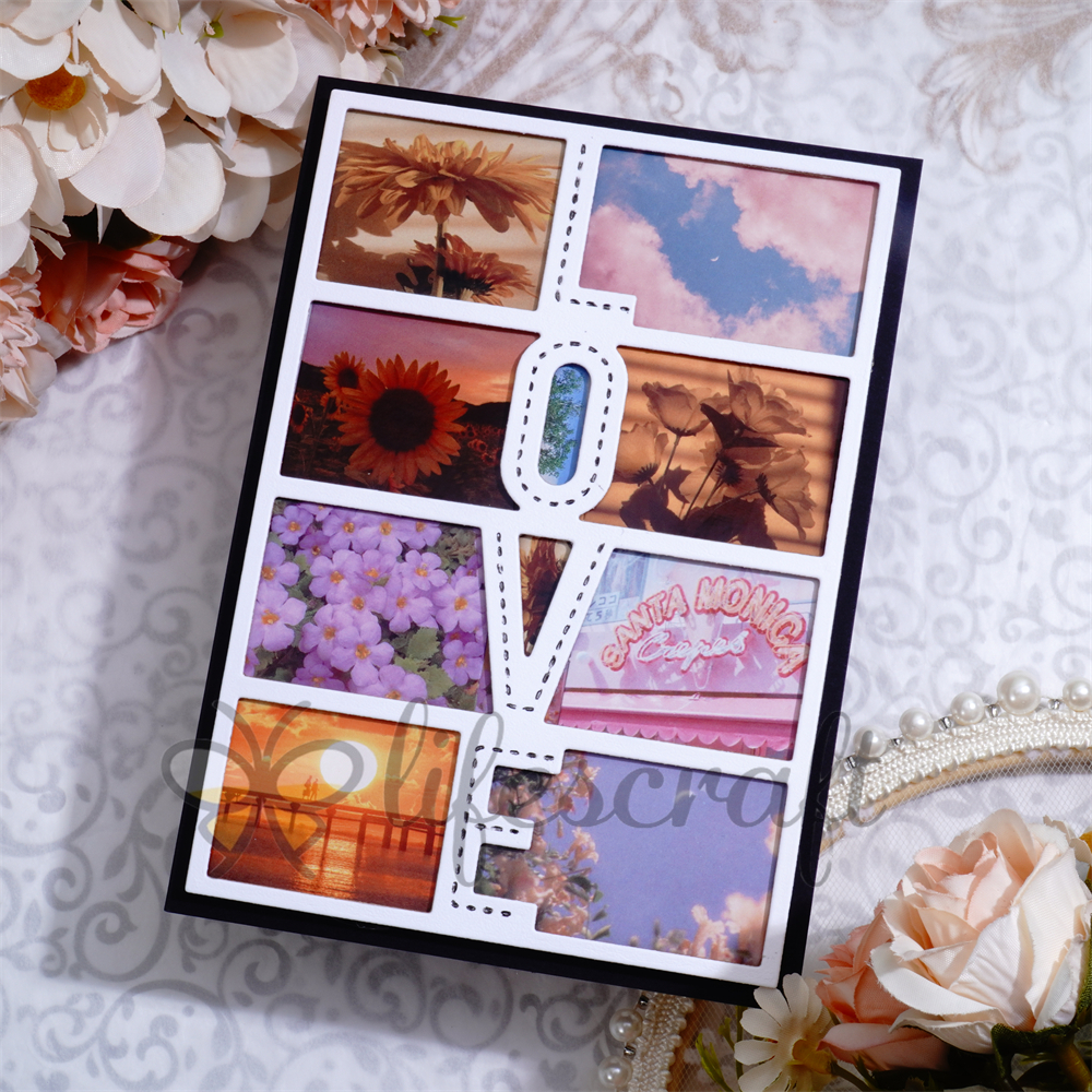 Lifescraft Love Background Board Metal Cutting Dies