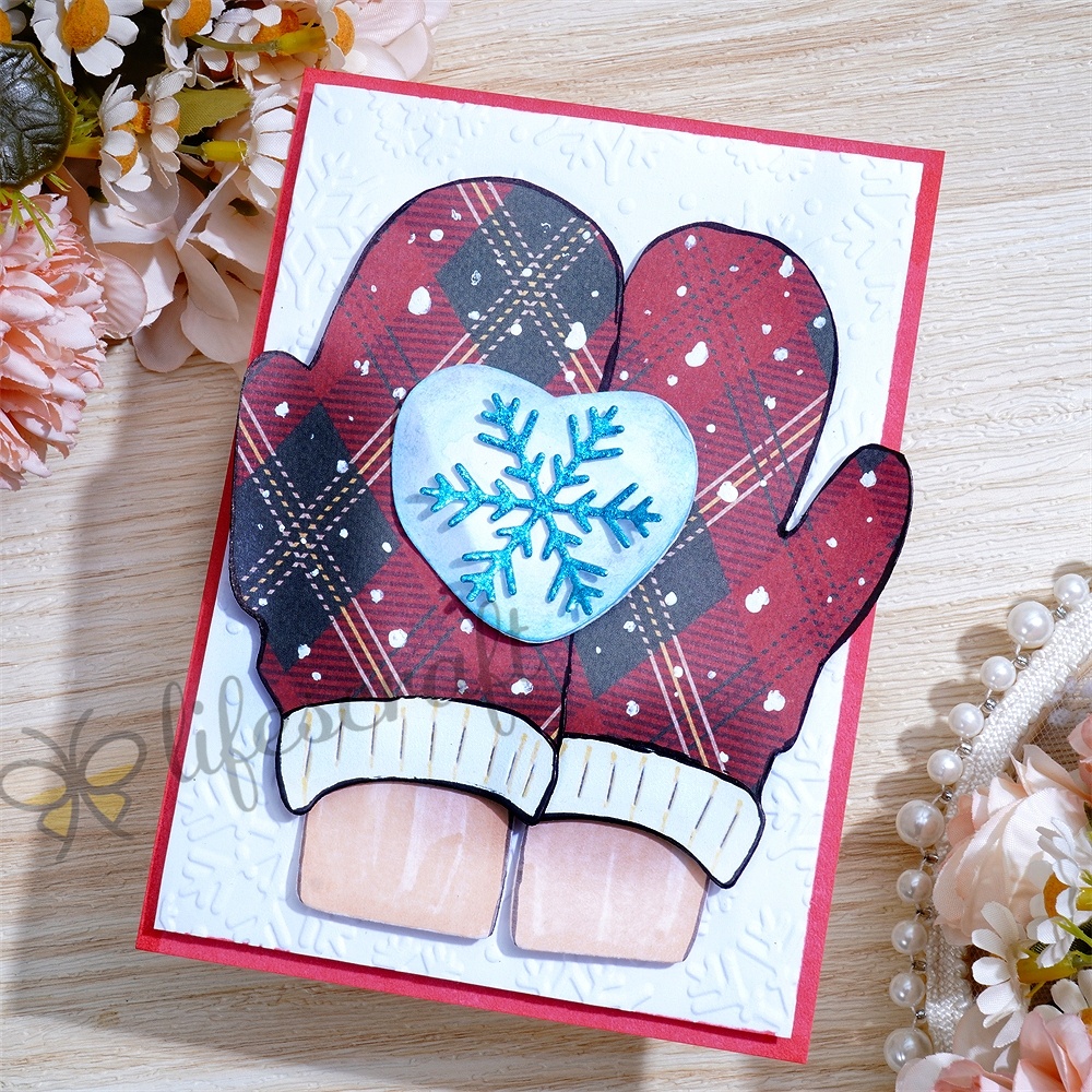 Lifescraft A Heart in the Snowman Hand Metal Cutting Dies