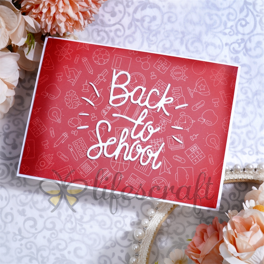 Lifescraft Back To School Word Metal Cutting Dies