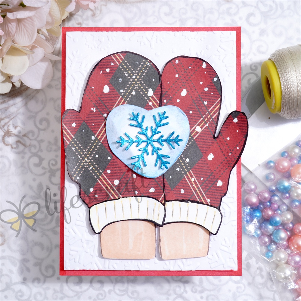 Lifescraft A Heart in the Snowman Hand Metal Cutting Dies