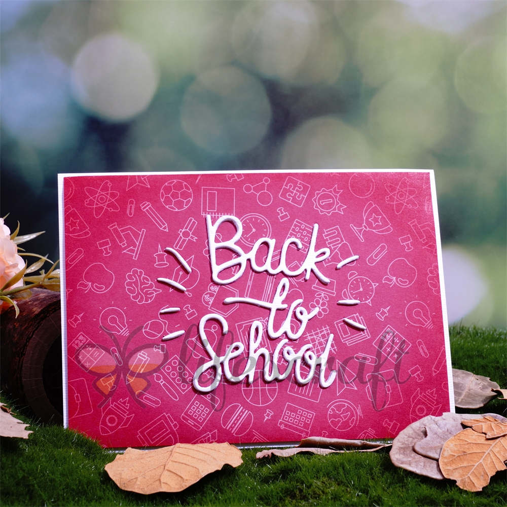 Lifescraft Back To School Word Metal Cutting Dies