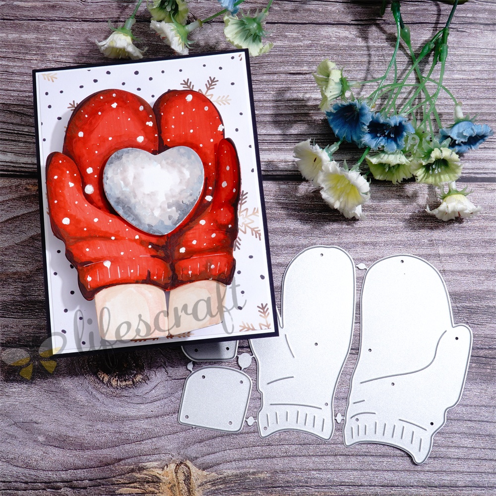 Lifescraft A Heart in the Snowman Hand Metal Cutting Dies