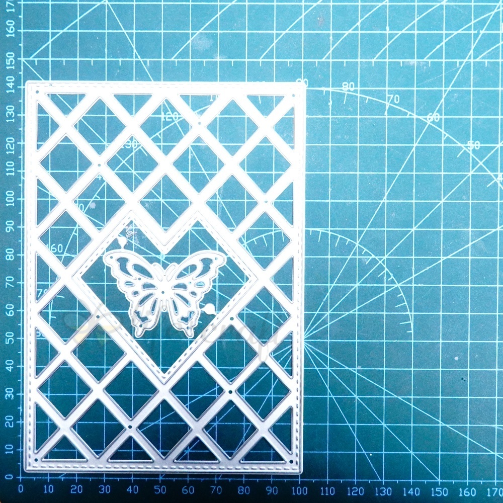 Lifescraft Butterfly Multi-grid Background Board Metal Cutting Dies