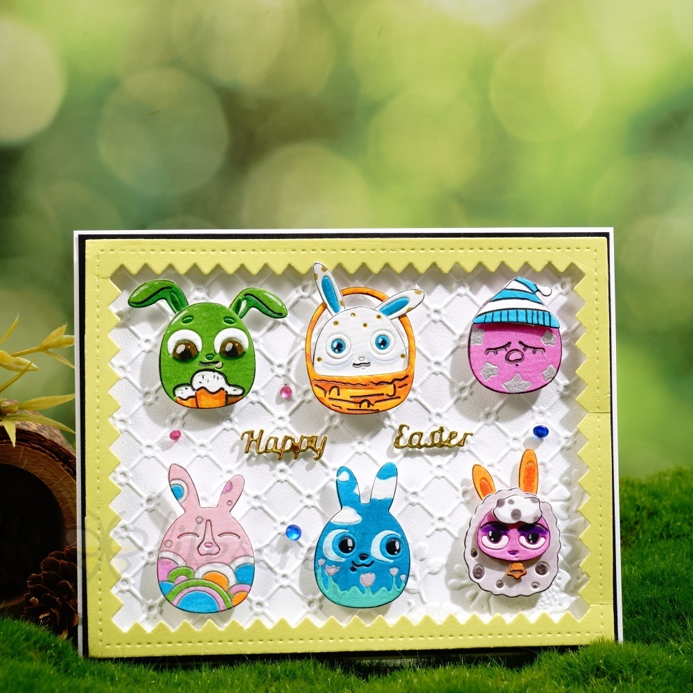 Lifescraft Easter Funny Bunny Head Metal Cutting Dies