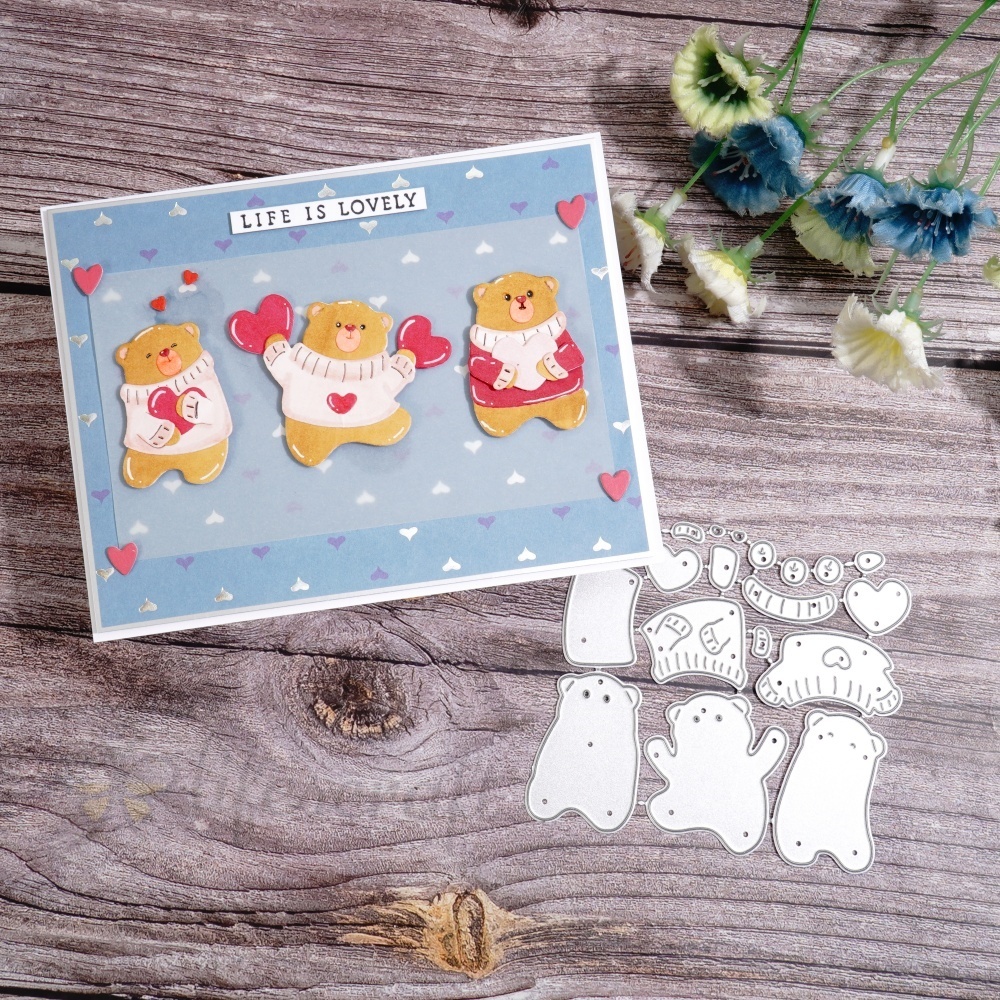 Lifescraft Baby Bears Metal Cutting Dies