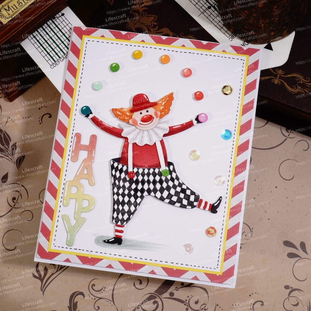 Lifescraft Happy Clown Metal Cutting Dies