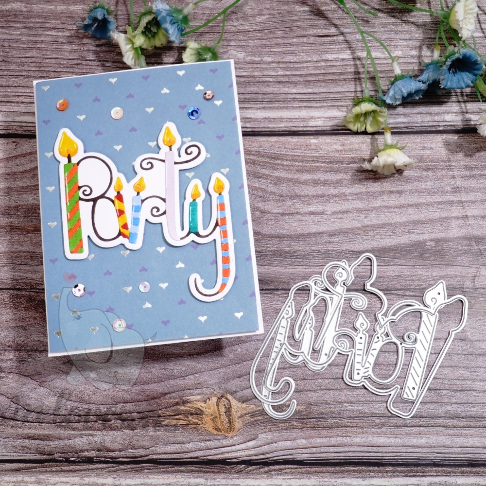 Lifescraft Birthday Candles Metal Cutting Dies