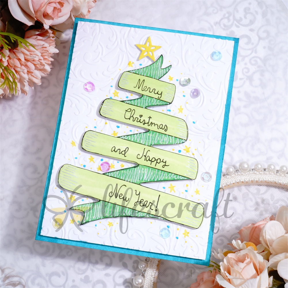 Lifescraft Merry Christmas Metal Cutting Dies Lifescraft Merry Christmas Metal Cutting Dies