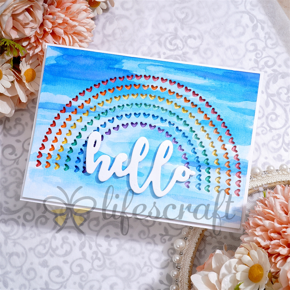 Lifescraft Heart Rainbow Board Metal Cutting Dies