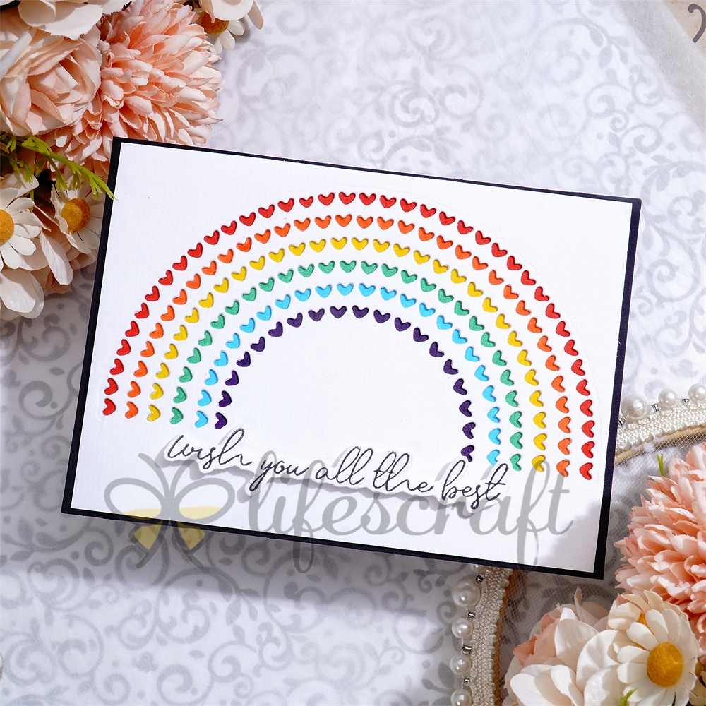 Lifescraft Heart Rainbow Board Metal Cutting Dies