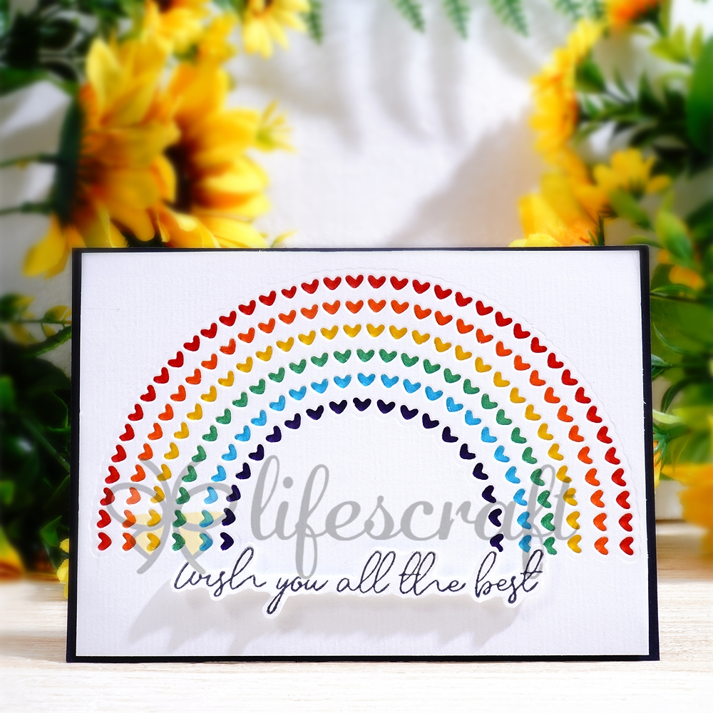 Lifescraft Heart Rainbow Board Metal Cutting Dies