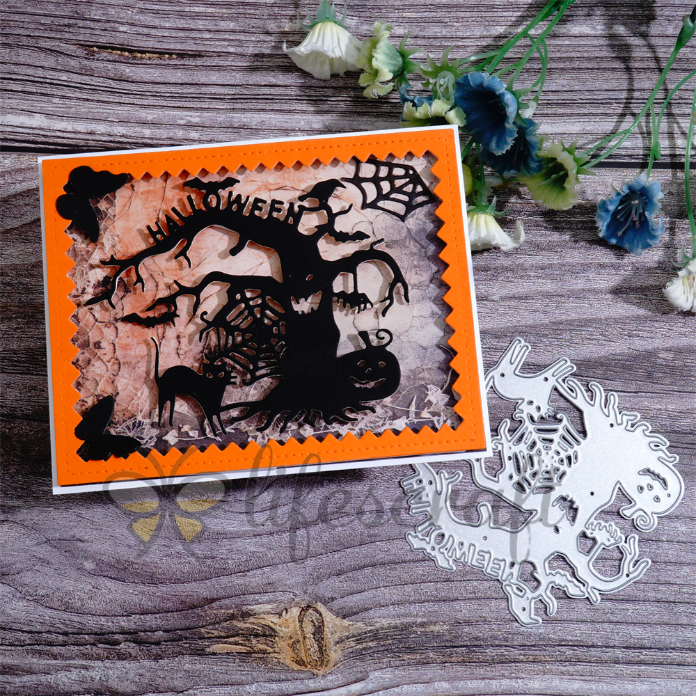 Lifescraft Halloween Ghost Tree Metal Cutting Dies