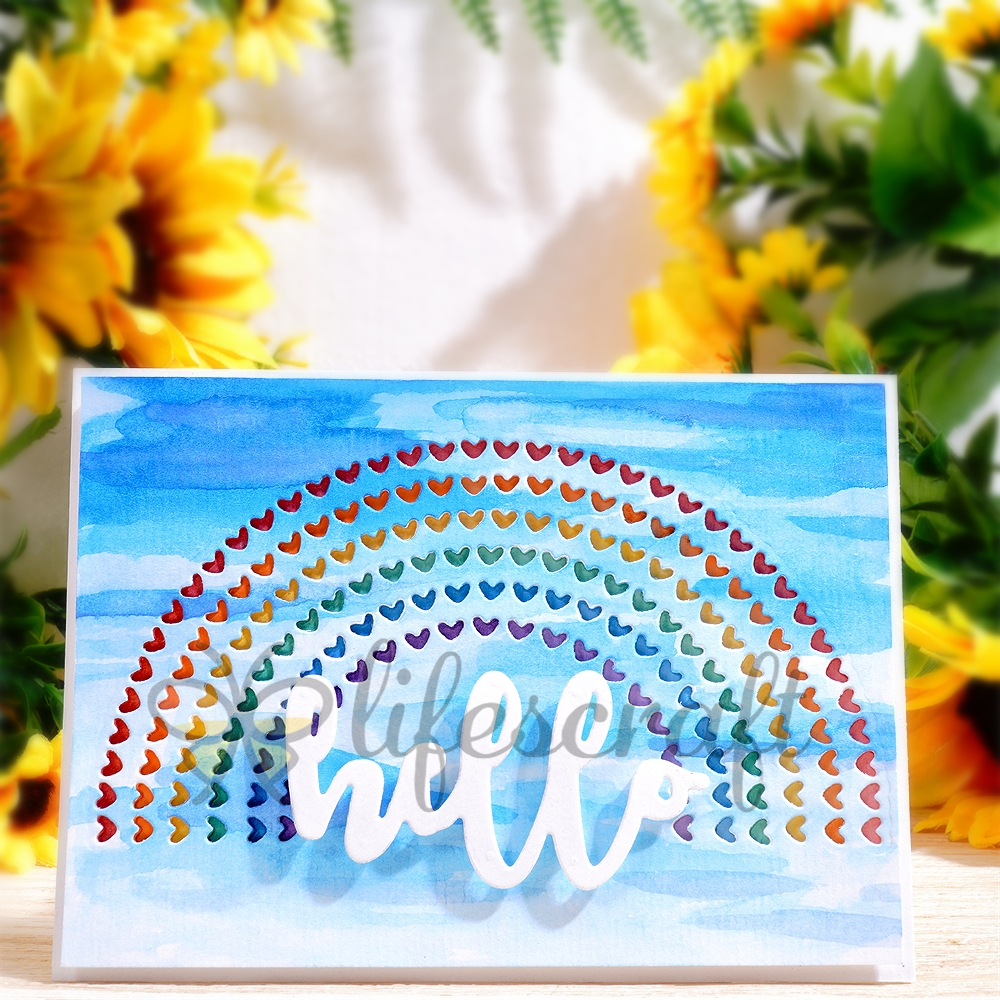 Lifescraft Heart Rainbow Board Metal Cutting Dies