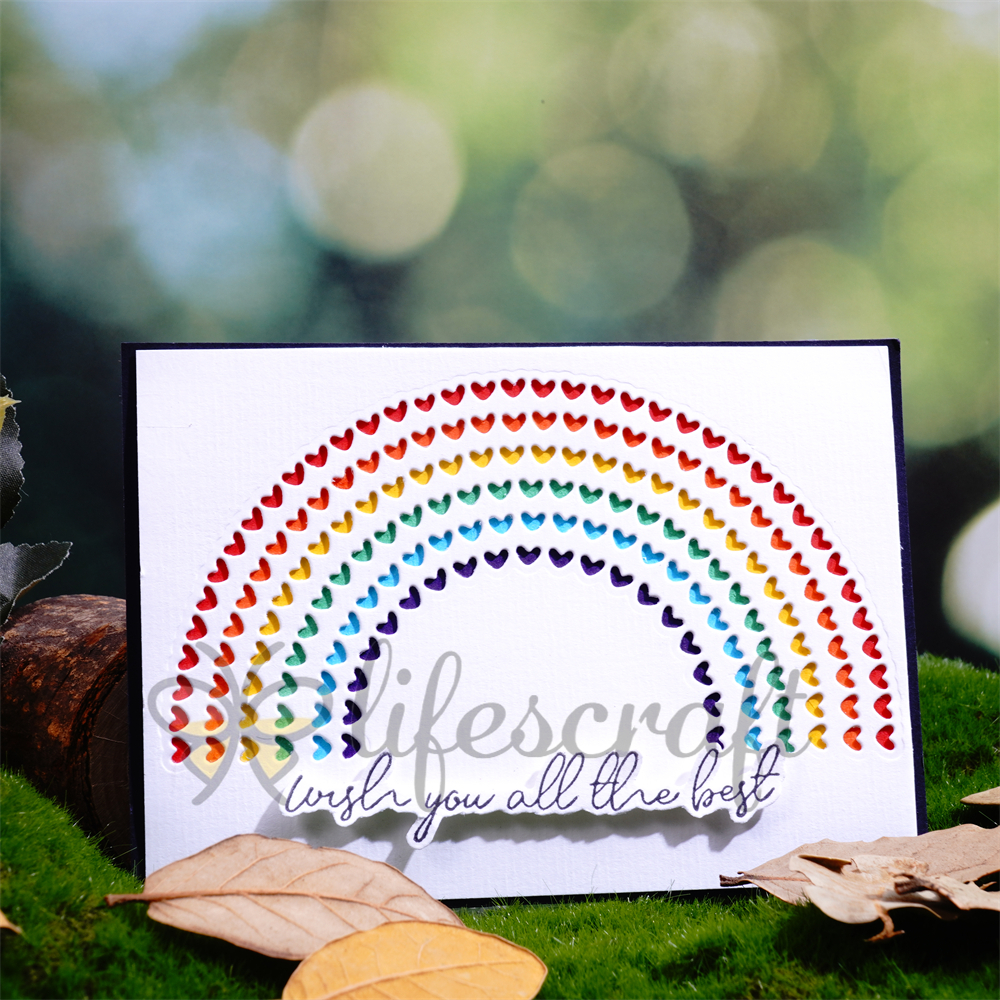 Lifescraft Heart Rainbow Board Metal Cutting Dies