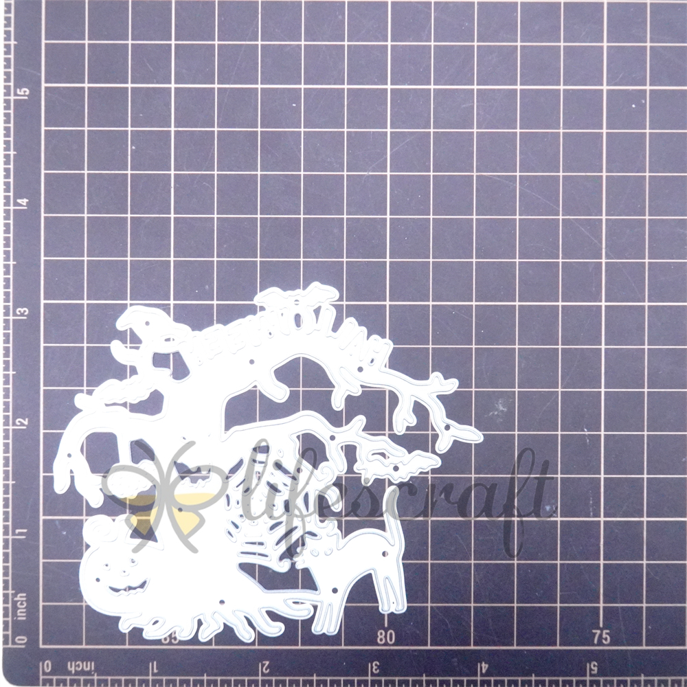 Lifescraft Halloween Ghost Tree Metal Cutting Dies