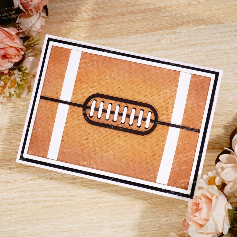 Lifescraft Rugby Ball Background Board Metal Cutting Dies
