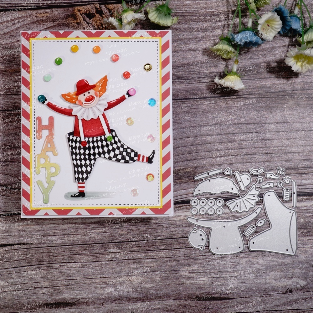 Lifescraft Happy Clown Metal Cutting Dies
