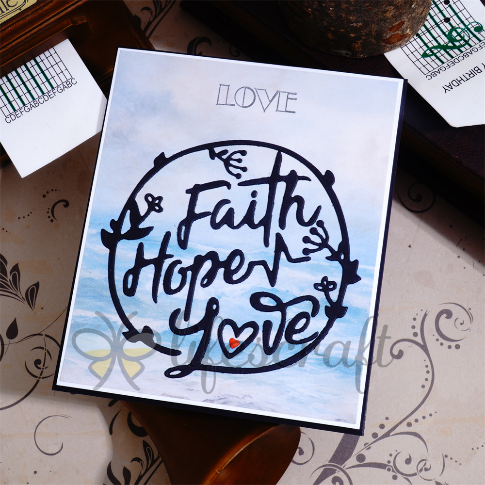 Lifescraft Faith Hope Love Metal Cutting Dies