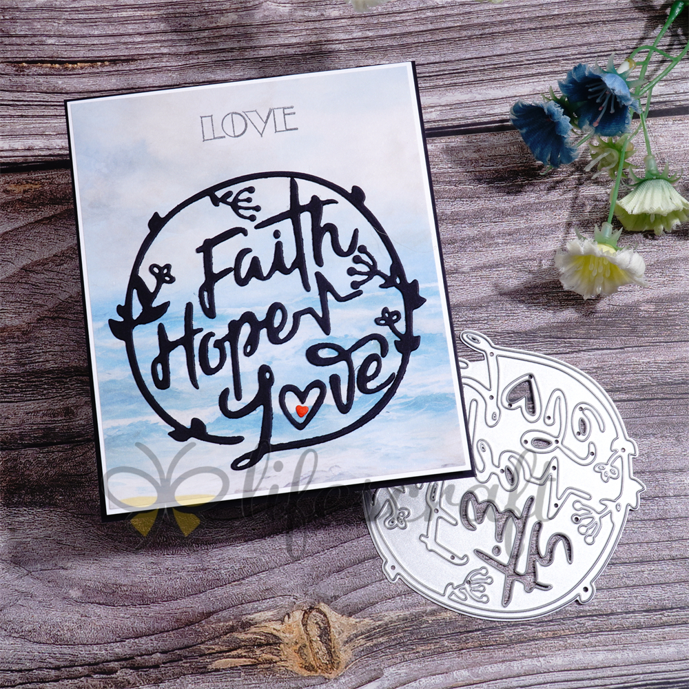 Lifescraft Faith Hope Love Metal Cutting Dies