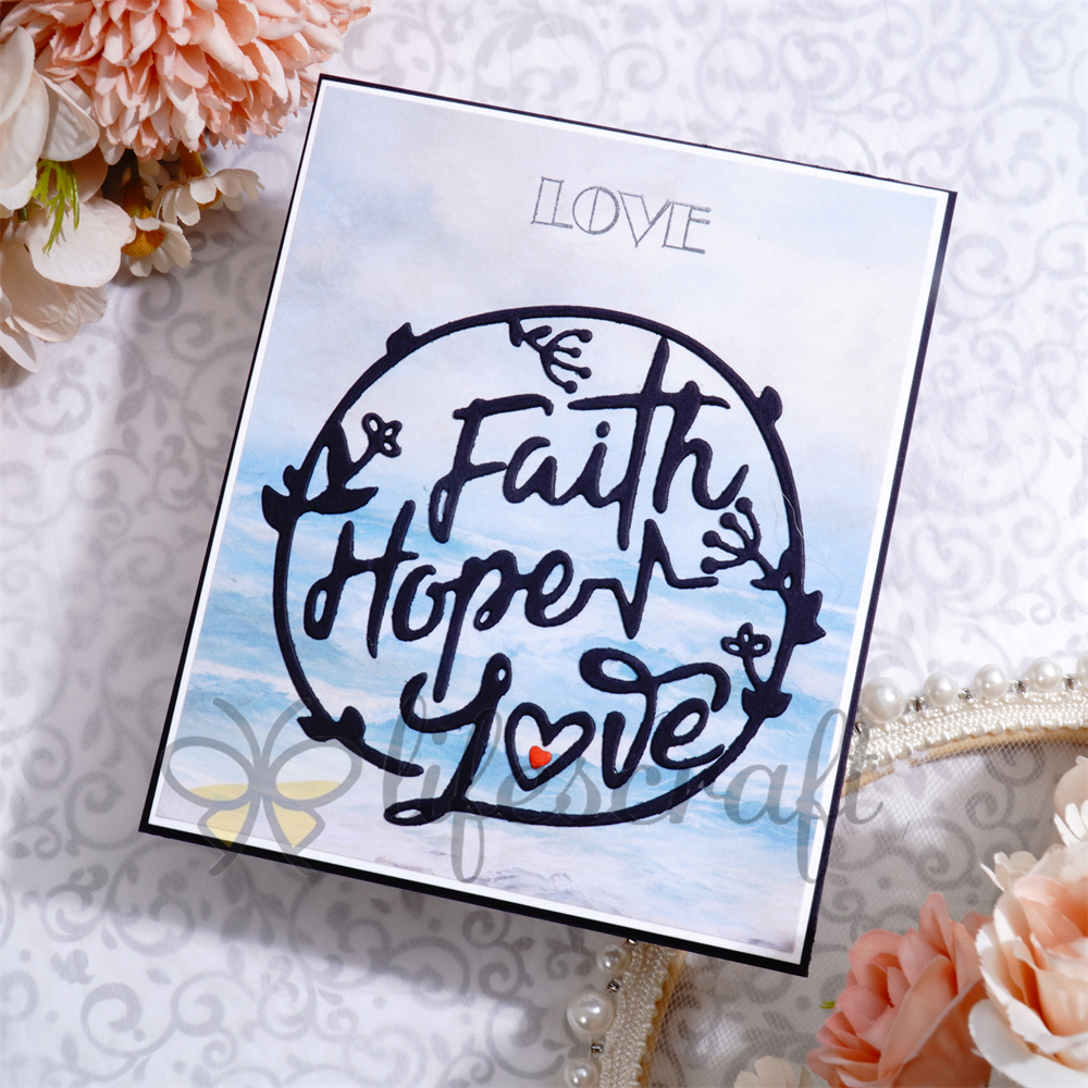 Lifescraft Faith Hope Love Metal Cutting Dies