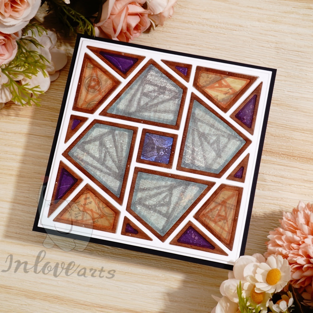 Lifescraft Irregular Rectangular Background Board Metal Cutting Dies