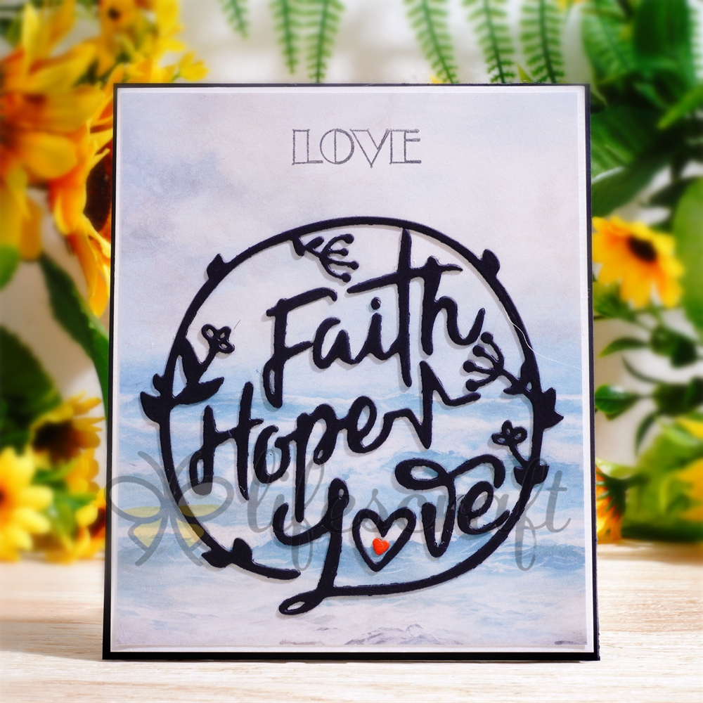 Lifescraft Faith Hope Love Metal Cutting Dies