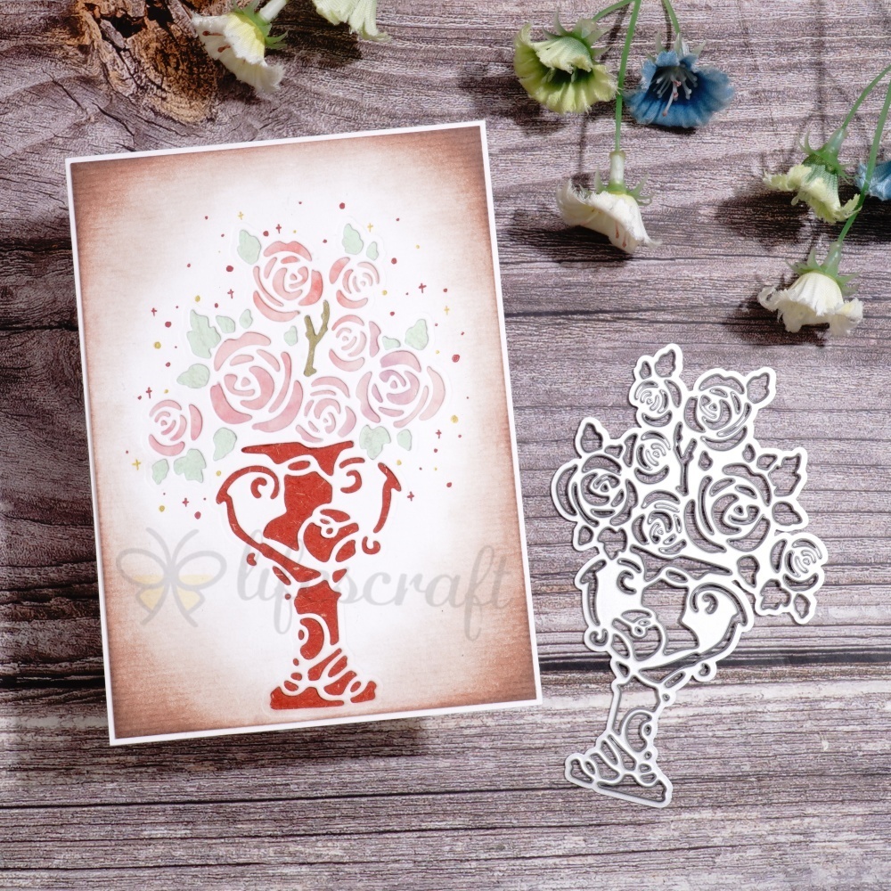 Lifescraft Flowers and Vase Metal Cutting Dies