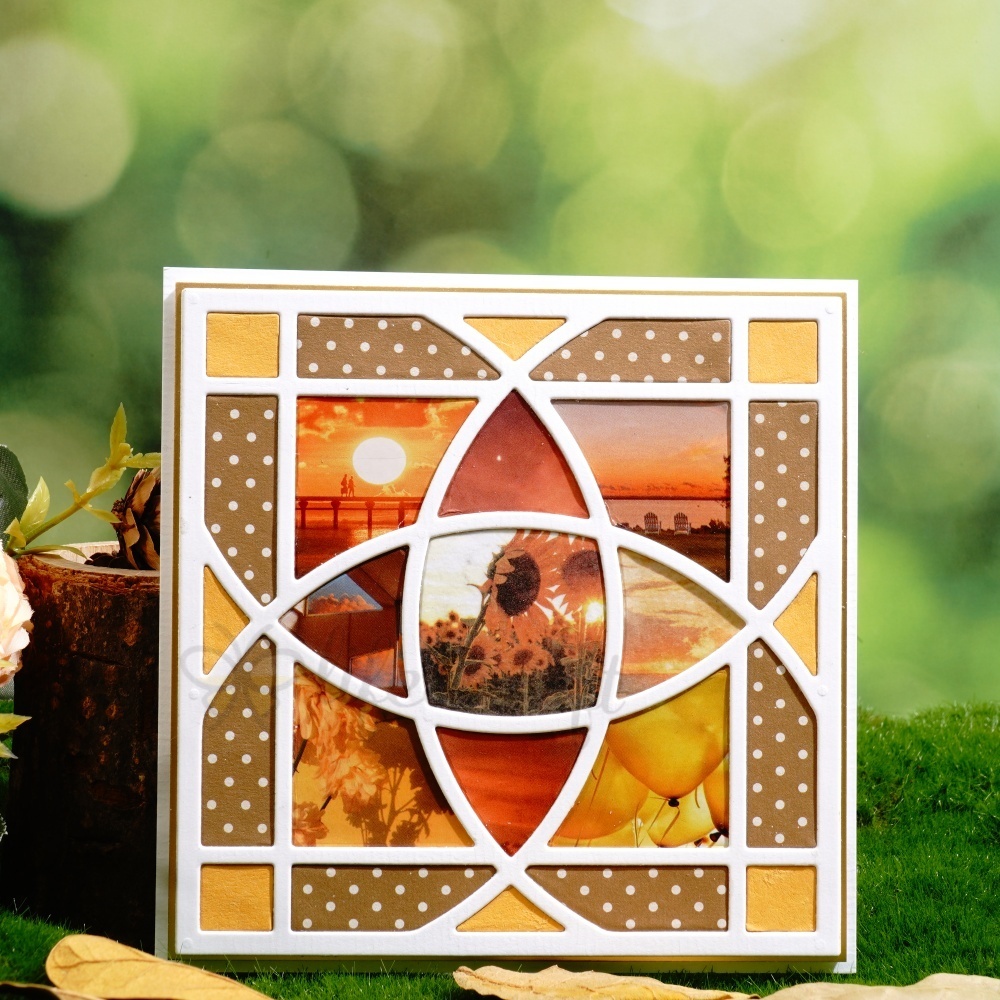 Lifescraft Arc ellipse Cross Background Board Metal Cutting Dies