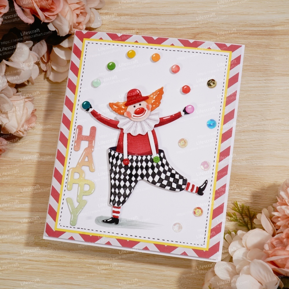 Lifescraft Happy Clown Metal Cutting Dies
