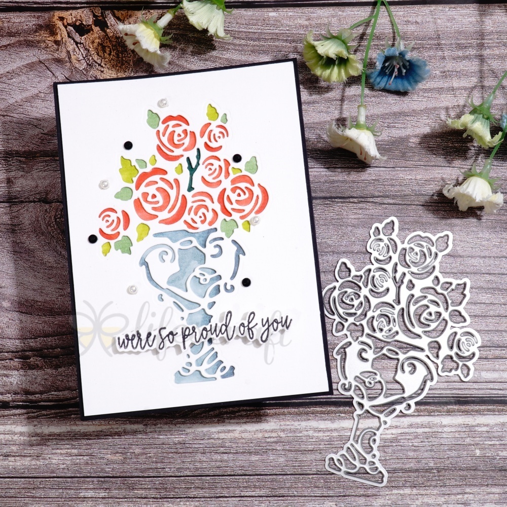 Lifescraft Flowers and Vase Metal Cutting Dies