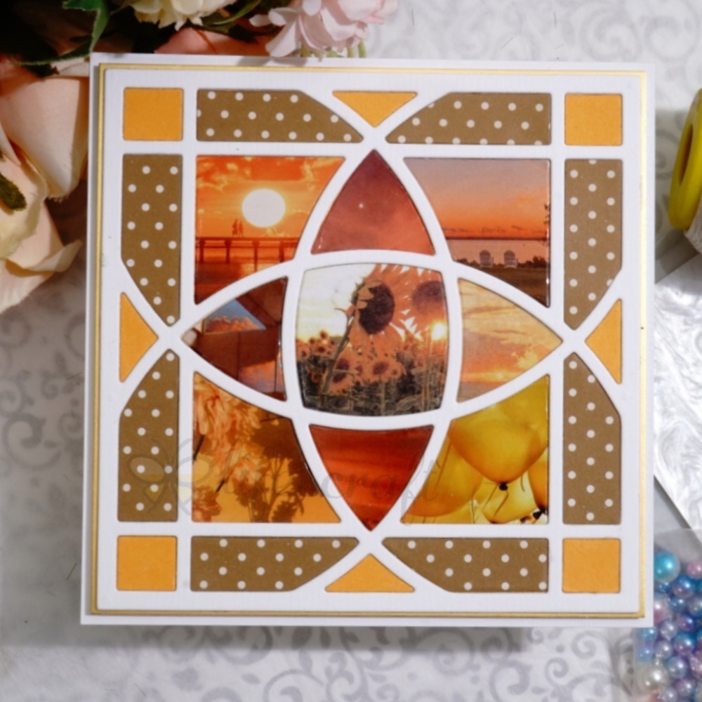 Lifescraft Arc ellipse Cross Background Board Metal Cutting Dies