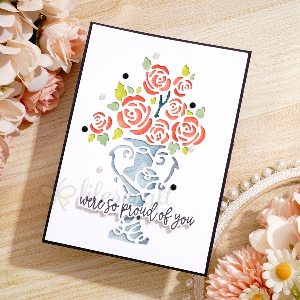 Lifescraft Flowers and Vase Metal Cutting Dies